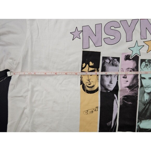 NSYNC Licensed Pop Boy Band White Tee Shirt Graphic Print - Women's XL - Picture 5 of 7